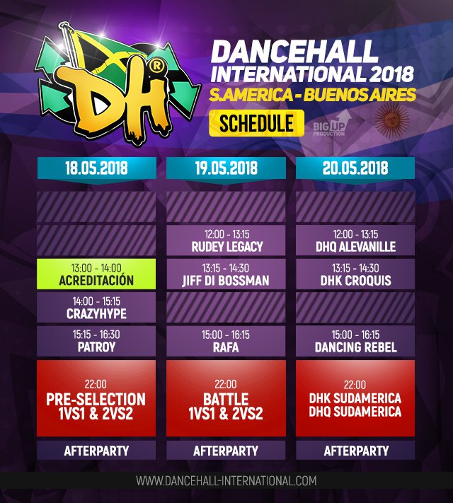 Расписание DHI SOUTH AMERICA 2018 