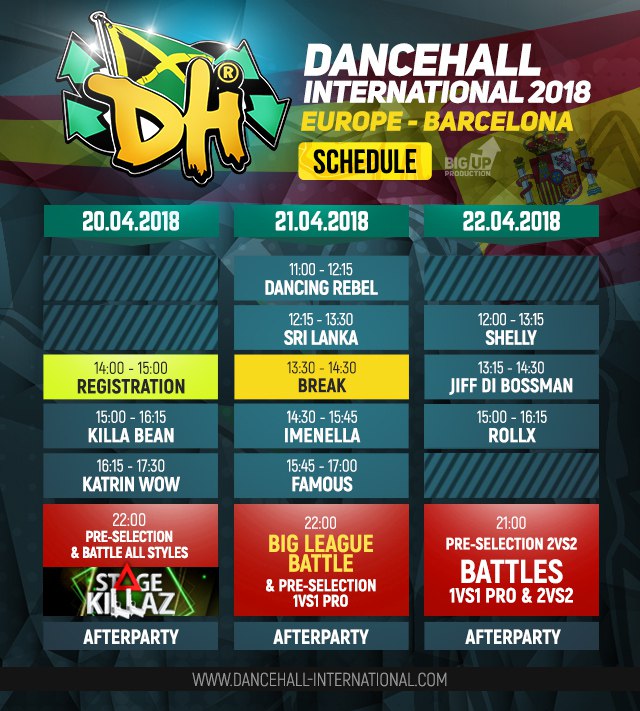 DHI EUROPE 2018 SCHEDULE